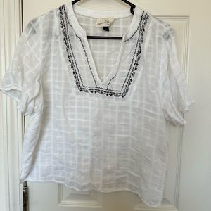 Embroidered Crop Top